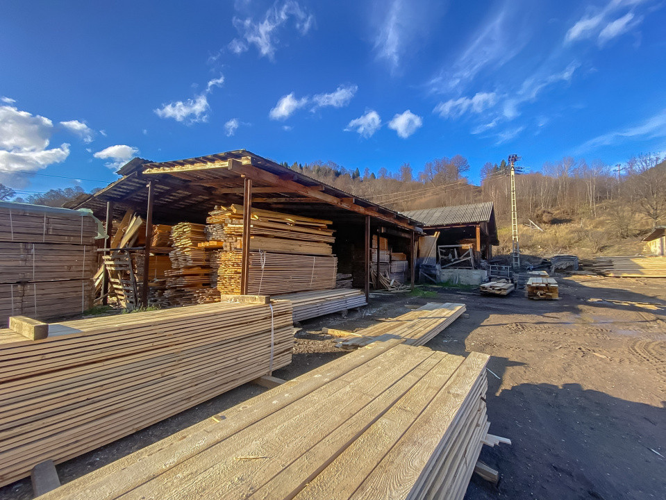 Vânzare fabrică producție lemn Tulghes, utilaje + uscător incluse Comision 0%