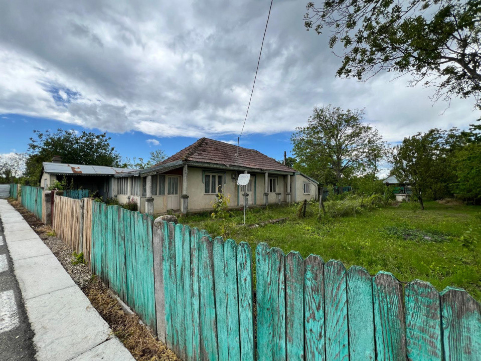 Casă + teren 4430 mp, vie și pomi fructiferi, 22 km de Tecuci