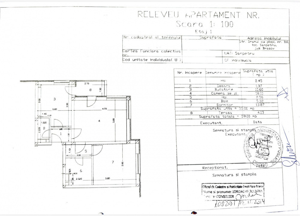Apartament 2 camere | etajul 1 | Loc de parcare
