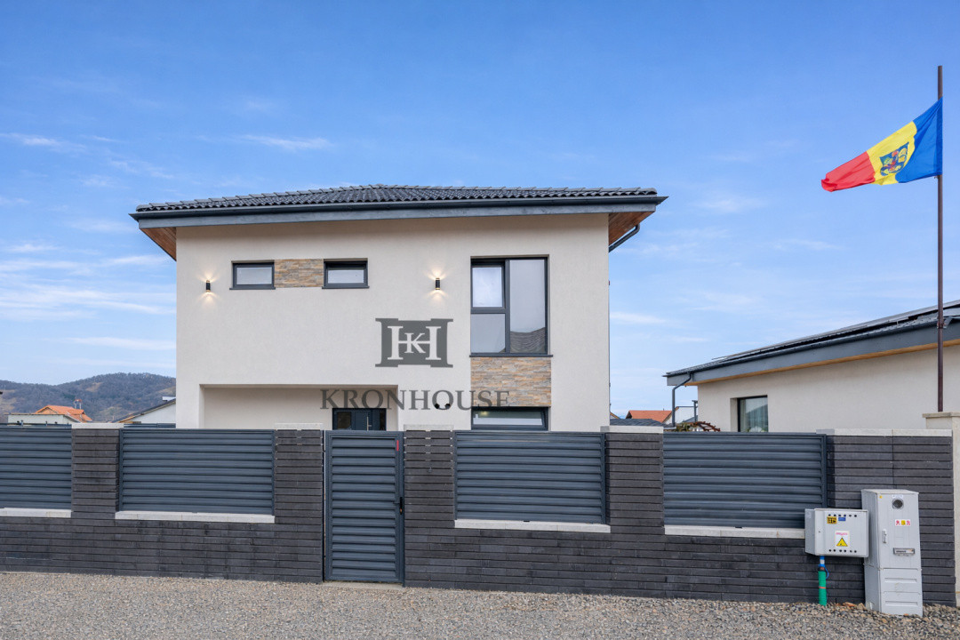 CASA NOUA PREMIUM IN HARMAN – CURTE AMENAJATA, PREGATITA PENTRU EV