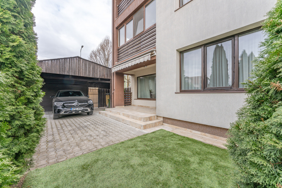 Apartament modern, curte privata, mobilat complet