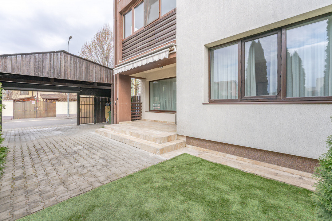 Apartament modern, curte privata, mobilat complet