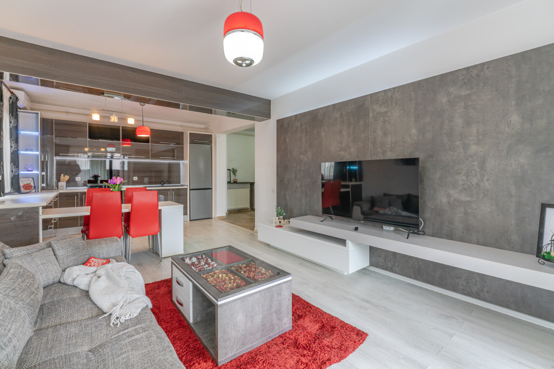 Apartament modern, curte privata, mobilat complet