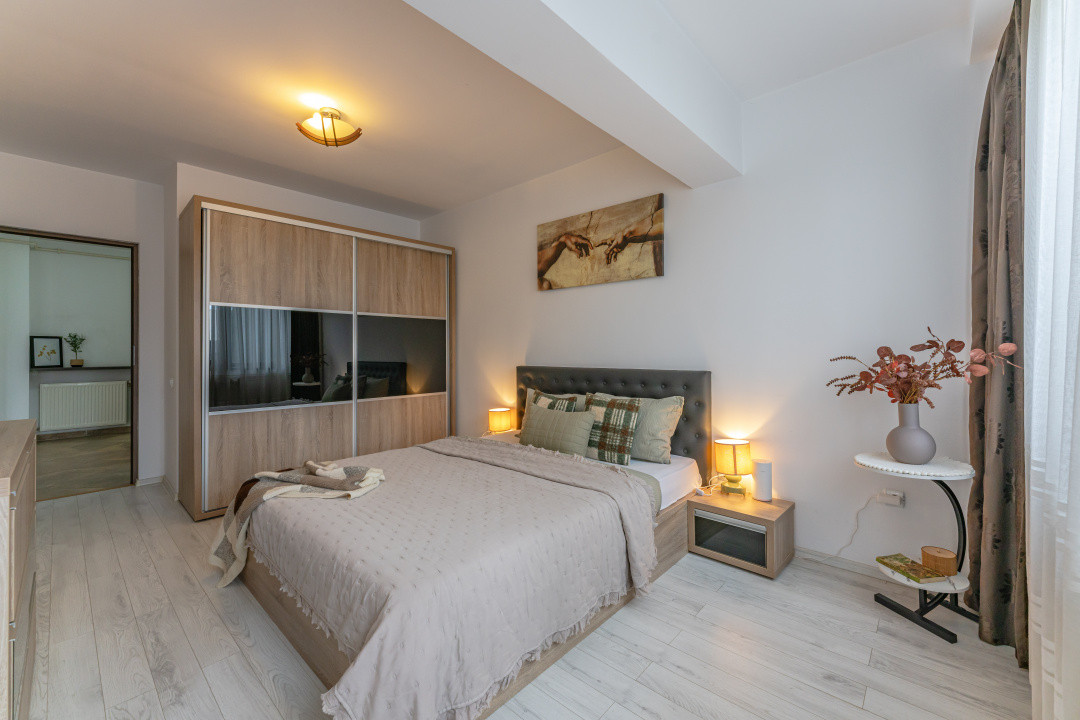 Apartament modern, curte privata, mobilat complet