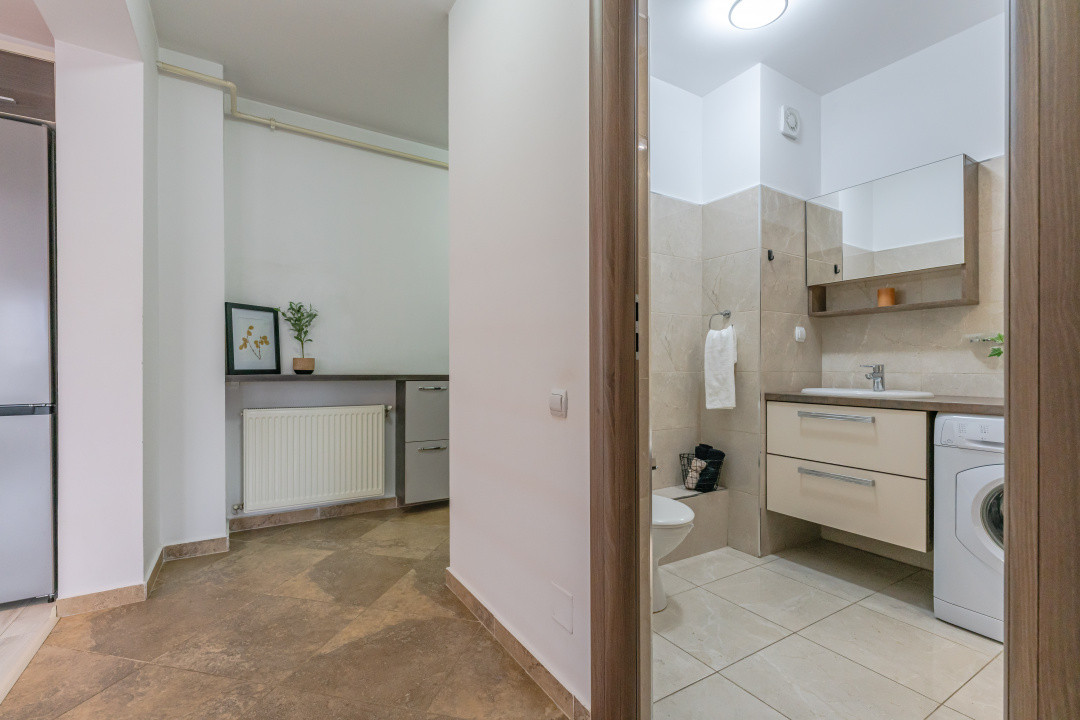 Apartament modern, curte privata, mobilat complet