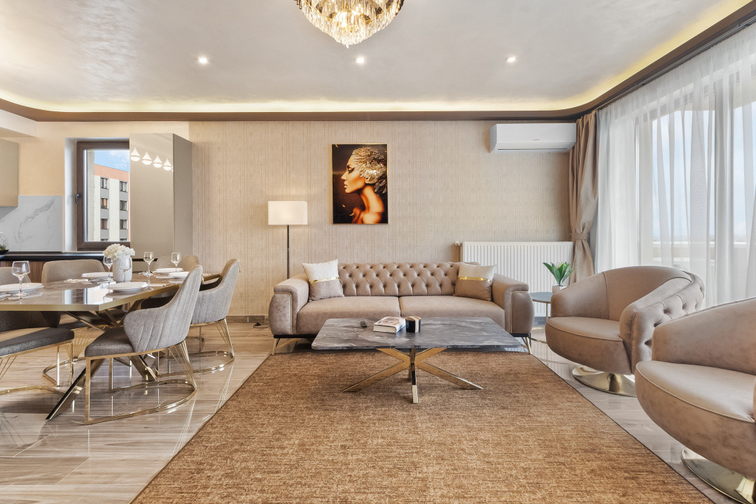 Apartament 4 camere generos, mobilat premium, la 2 min de Coresi