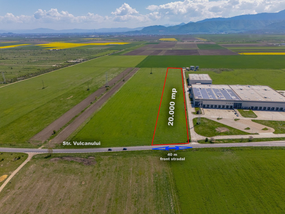 Teren industrial 20.000 mp langa WDP Industrial Park Codlea | 43 €/mp