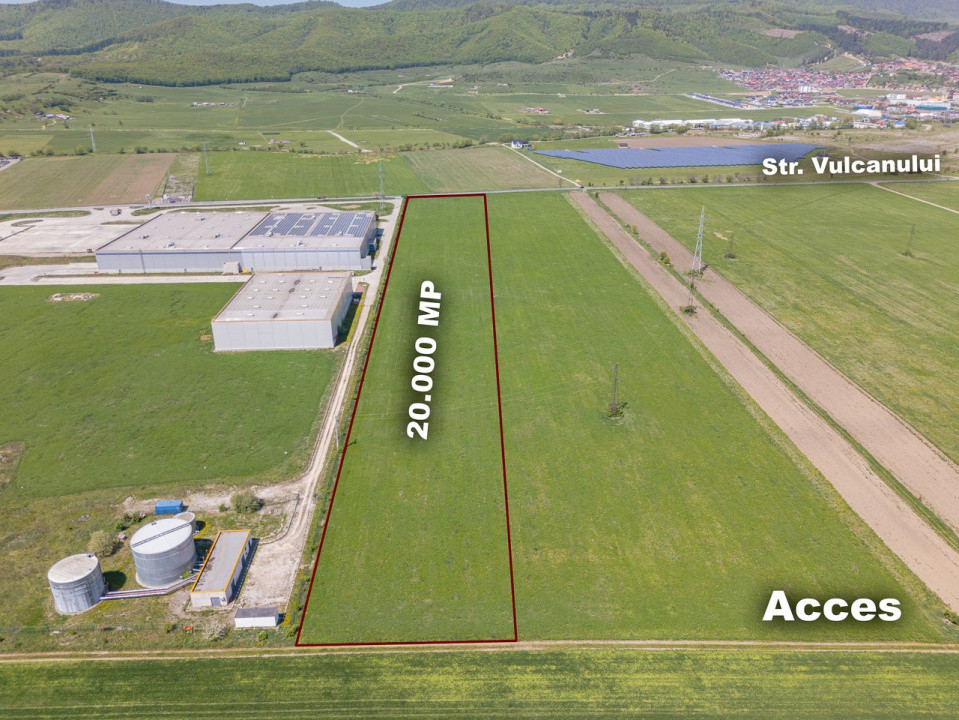 Teren industrial 20.000 mp langa WDP Industrial Park Codlea | 43 €/mp