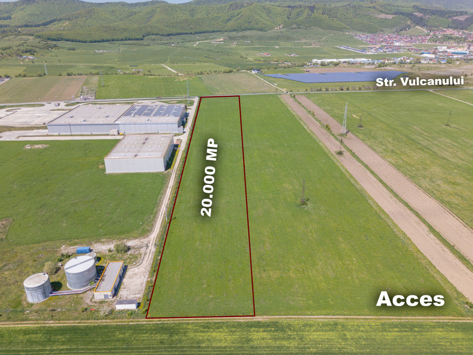 Teren industrial 20.000 mp langa WDP Industrial Park Codlea | 43 €/mp