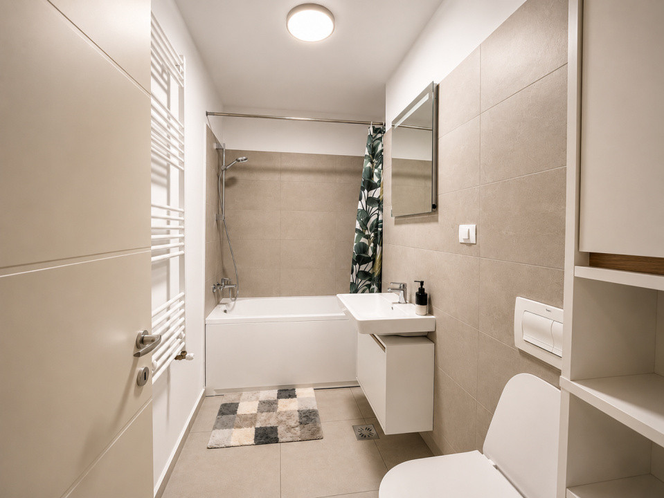Apartament modern cu două camere în bloc nou
