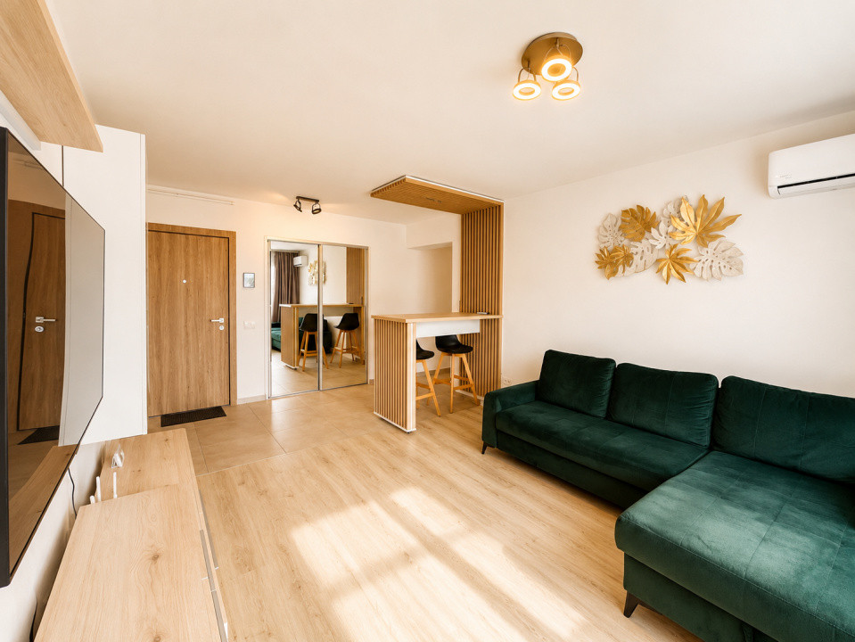 Apartament modern cu două camere în bloc nou