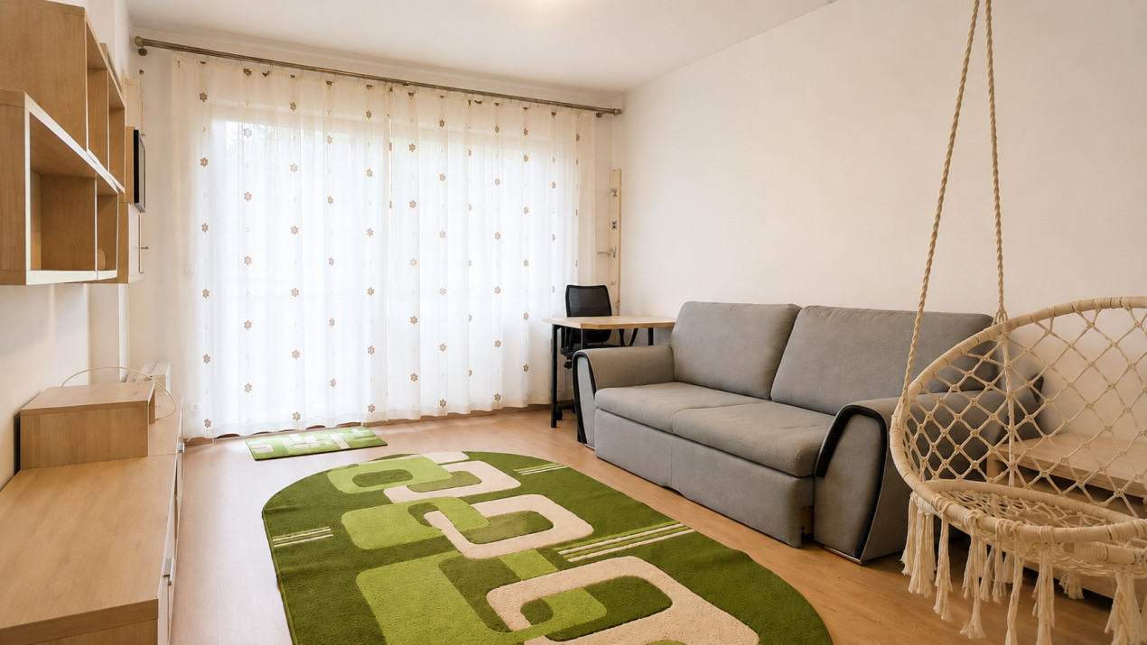 Apartament 2 camere | decomandat | gradina proprie | Tractorul - Parcare Inclusa