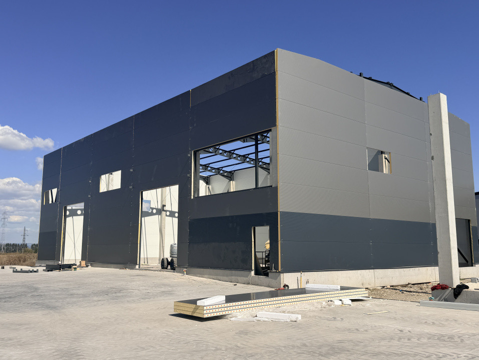 Hala industriala, constructie noua, prima inchiriere