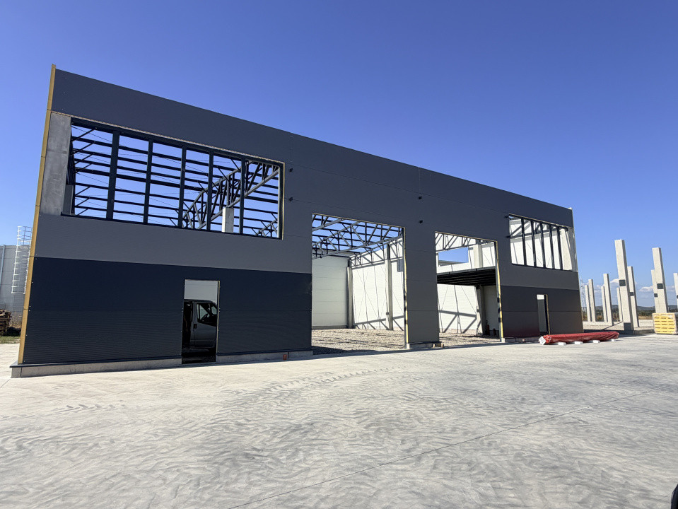 Hala industriala, constructie noua, prima inchiriere