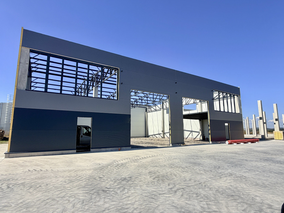 Hala industriala, constructie noua, prima inchiriere