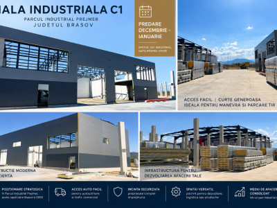 Hala industriala, constructie noua, prima inchiriere
