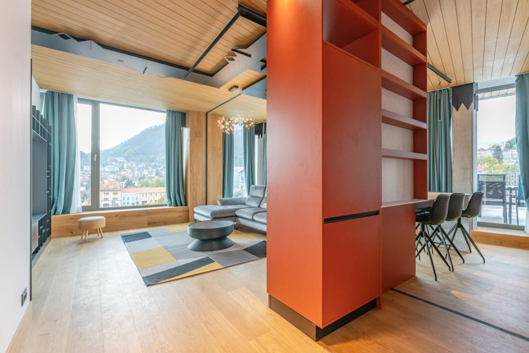 Penthouse de lux cu jacuzzi și vedere spectaculoasă spre Tâmpa