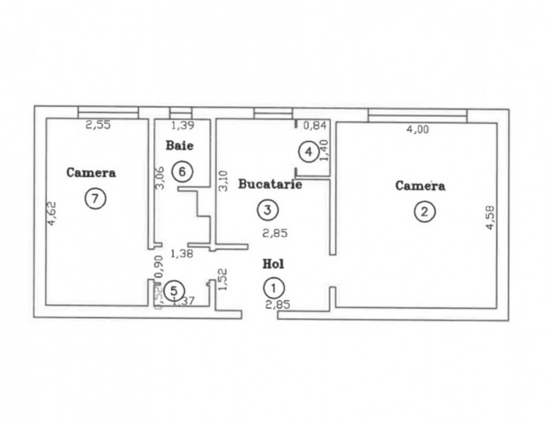 Apartament 2 camere decomandat in cartierul Racadau