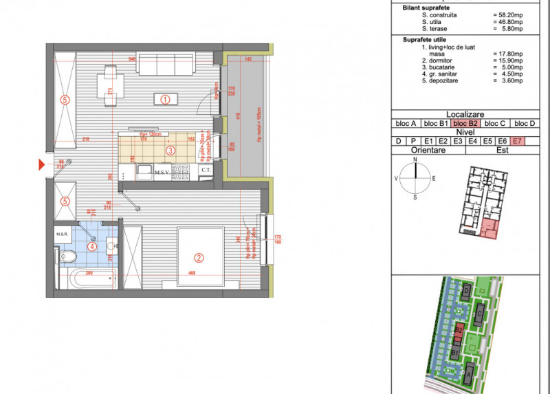 Apartament cu 2 camere, Coresi, aproape de pietonala