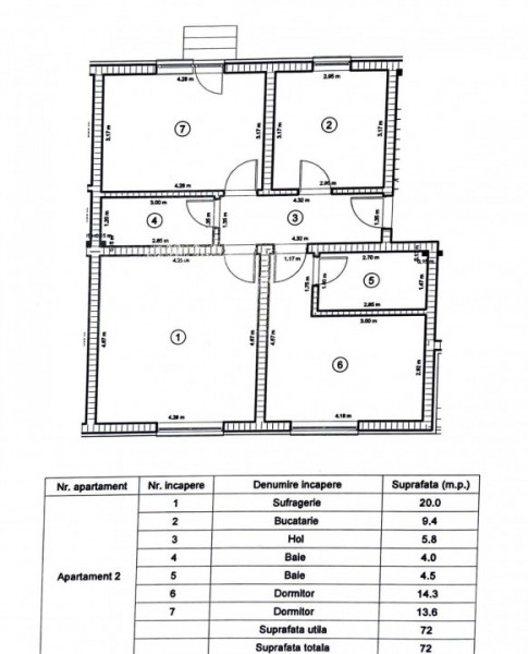 Apartament cu 3 camere in Ghimbav la parter cu gradina