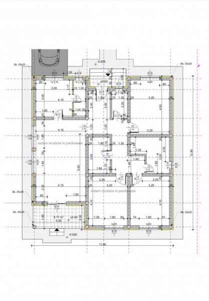 Casa individuala FINALIZATA, incalzire in pardoseala, 500 mp teren