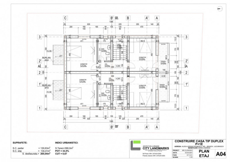 Casa tip duplex, Penthouse pe doua niveluri sau apartament in casa