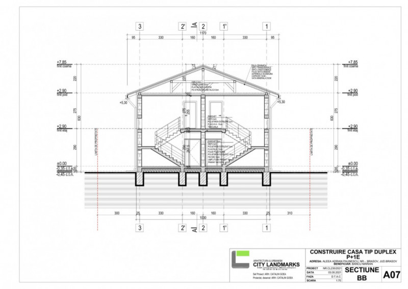 Casa tip duplex, Penthouse pe doua niveluri sau apartament in casa