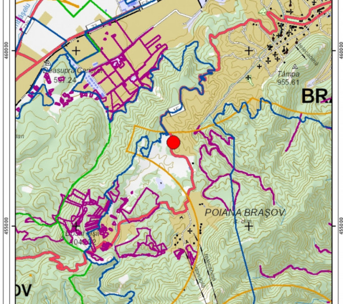 Teren intravilan, constructii S+P+2E+M, Poiana Brasov